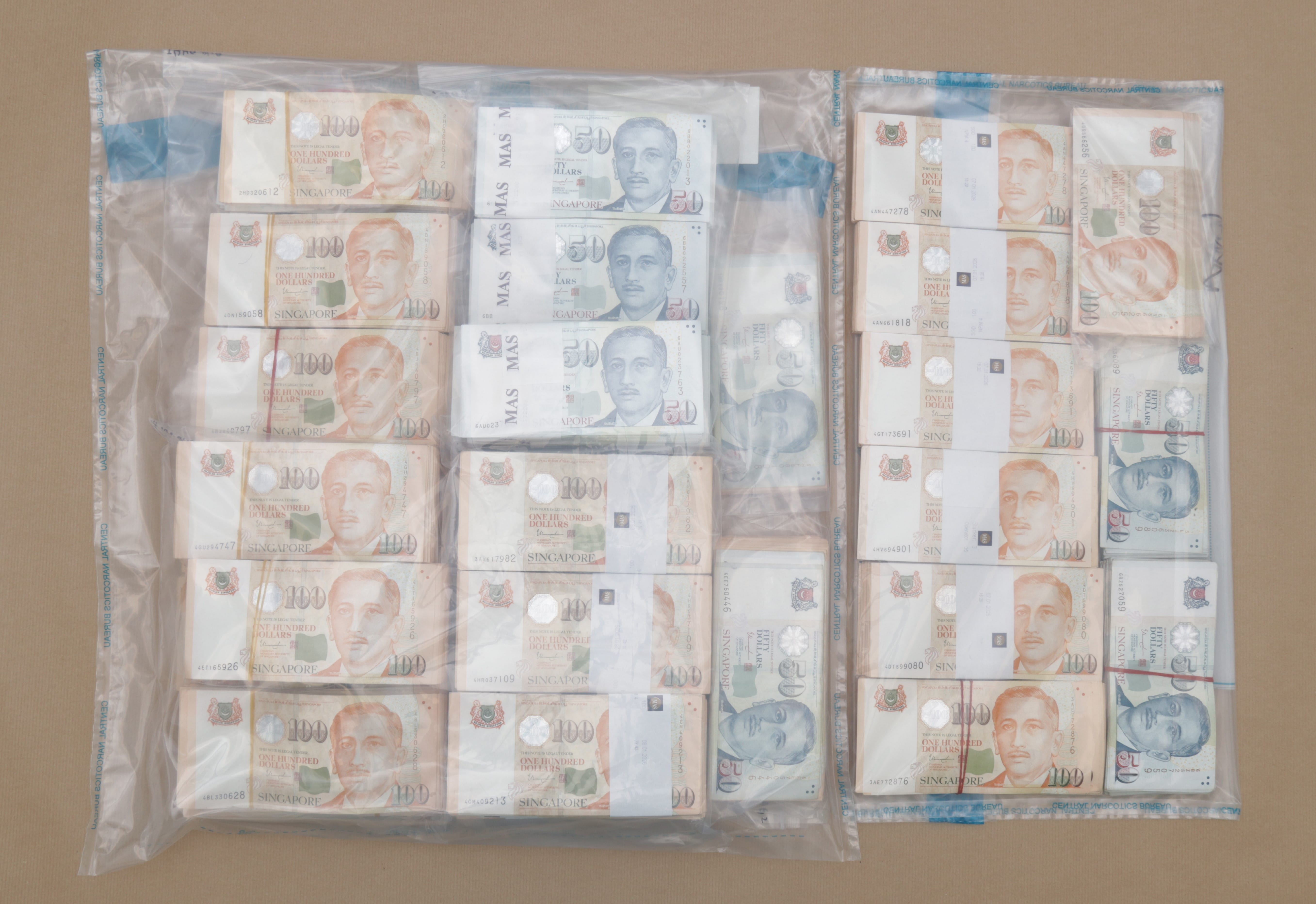 Drugs and cash seized from the residential unit in the vicinity of Holland Drive on 17 January 2026.